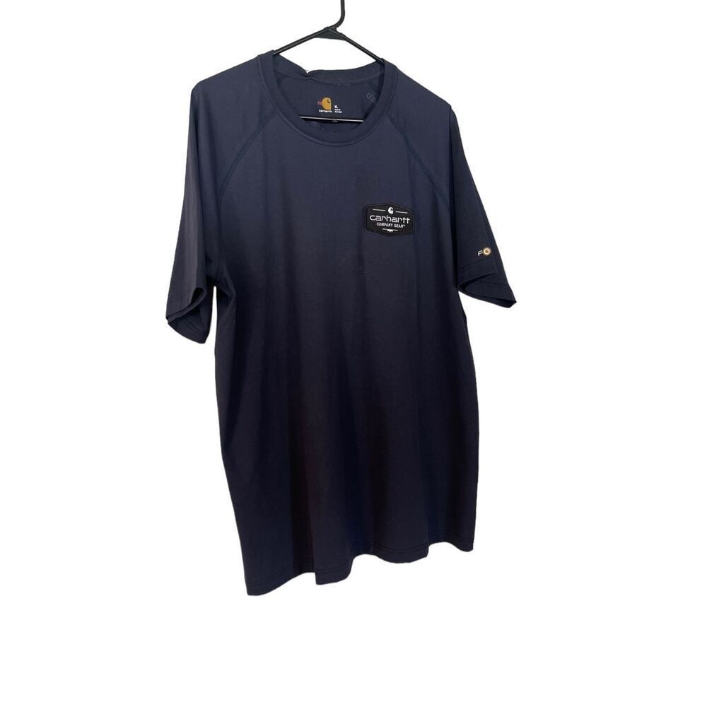 Carhartt Navy Blue Pullover Crew Neck Short Sleeve FR Force T-Shirt Size XL New